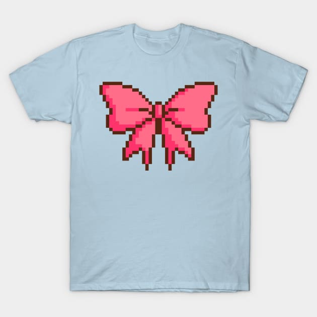 Pixel Bow T-Shirt by escaramaridesigns